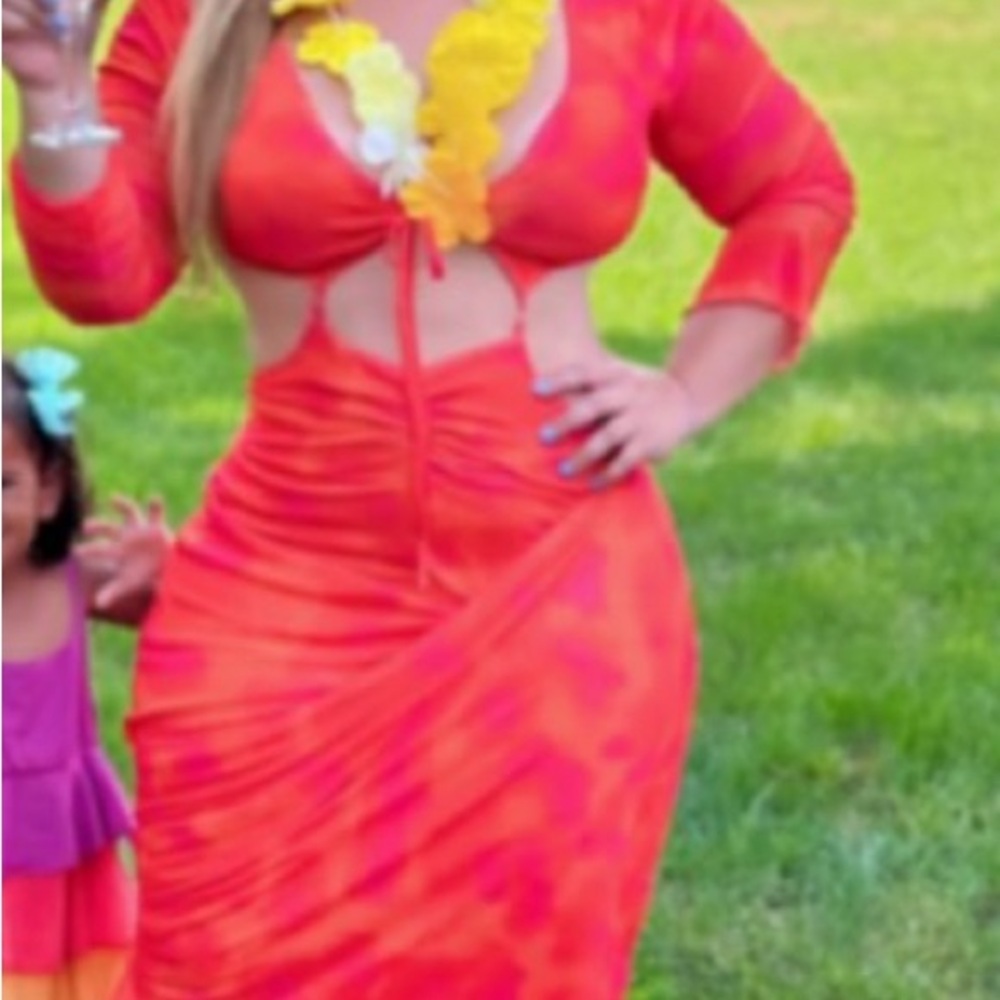 Vibrant Orange Kids Costume